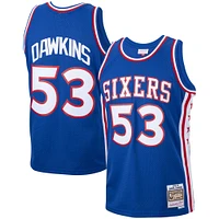 Men's Mitchell & Ness Darryl Dawkins Royal Philadelphia 76ers 1976/77 Hardwood Classics Swingman Jersey