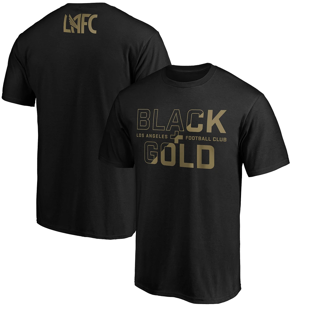 Men's Black LAFC Hometown Collection and Gold T-Shirt