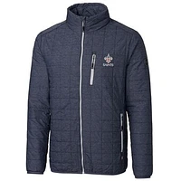 Men's Cutter & Buck Navy New Orleans Saints Americana Rainier Full-Zip Jacket