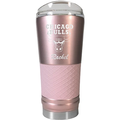 Chicago Bulls 24oz. Personalized Rose Gold Draft Tumbler