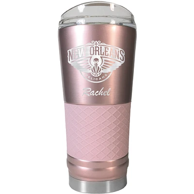 New Orleans Pelicans 24oz. Personalized Rose Gold Draft Tumbler