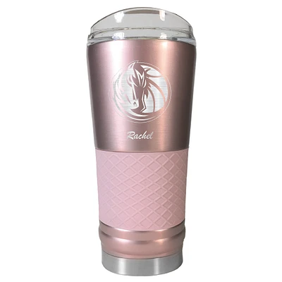 Dallas Mavericks 24oz. Personalized Rose Gold Draft Tumbler
