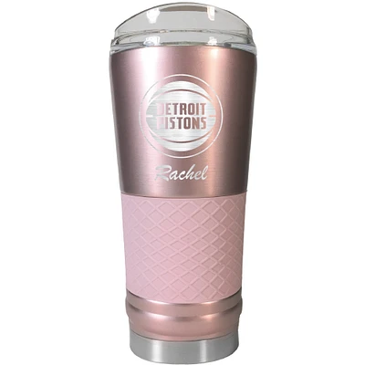 Detroit Pistons 24oz. Personalized Rose Gold Draft Tumbler