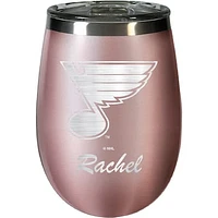 St. Louis Blues 12oz. Personalized Rose Gold Wine Tumbler