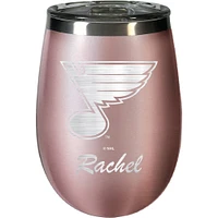 St. Louis Blues 12oz. Personalized Rose Gold Wine Tumbler