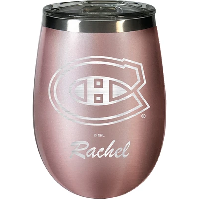 Montreal Canadiens 12oz. Personalized Rose Gold Wine Tumbler