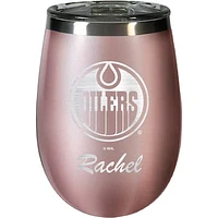 Edmonton Oilers 12oz. Personalized Rose Gold Wine Tumbler