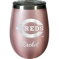 Cincinnati Reds 12oz. Personalized Rose Gold Wine Tumbler