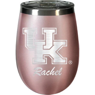 Kentucky Wildcats 12oz. Personalized Rose Gold Wine Tumbler