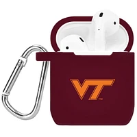 Maroon Virginia Tech Hokies Silicone AirPods Case