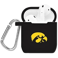 Black Iowa Hawkeyes Silicone AirPods Case