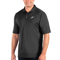 Men's Antigua Charcoal Philadelphia Eagles Tribute Big & Tall Polo