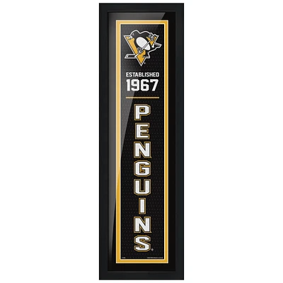 Pittsburgh Penguins 6'' x 22'' Team Established Framed - Artwork