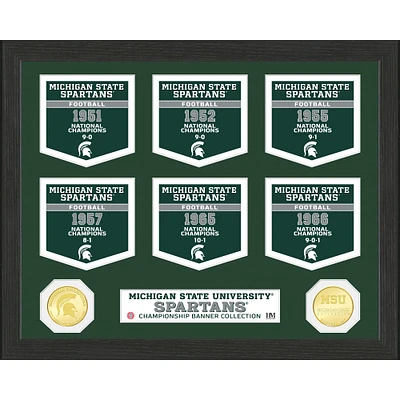 Highland Mint Michigan State Spartans 12'' x 15'' Banner Photo Mint
