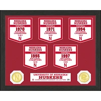 Highland Mint Nebraska Huskers 12'' x 15'' Banner Photo Mint