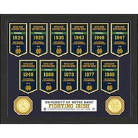 Highland Mint Notre Dame Fighting Irish 12'' x 15'' Banner Photo Mint
