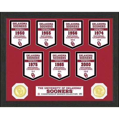 Highland Mint Oklahoma Sooners 12'' x 15'' Banner Photo Mint