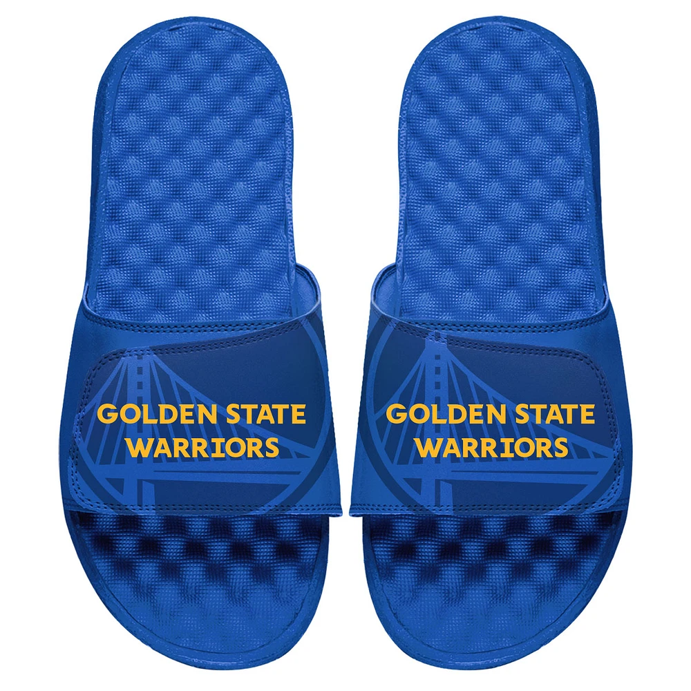 Youth ISlide Royal Golden State Warriors Tonal Pop Slide Sandals