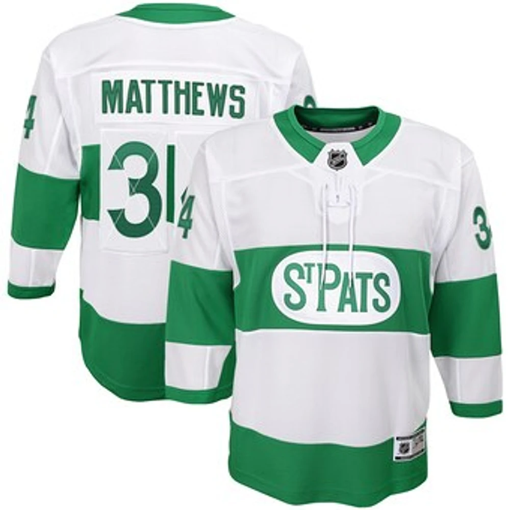 Toddler Auston Matthews White Toronto St. Pats Team Premier Player - Jersey