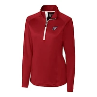 Women's Cutter & Buck Cardinal Arizona Cardinals Americana Jackson Half-Zip Overknit Pullover Jacket
