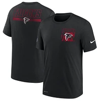 Men's Nike Black Atlanta Falcons Sideline Facility Playbook Performance T-Shirt