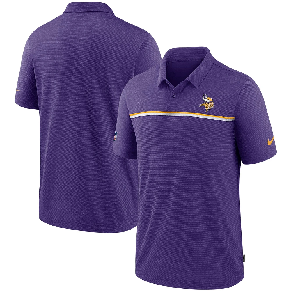 Men's Nike Purple Minnesota Vikings Sideline Early Season Team Performance Polo