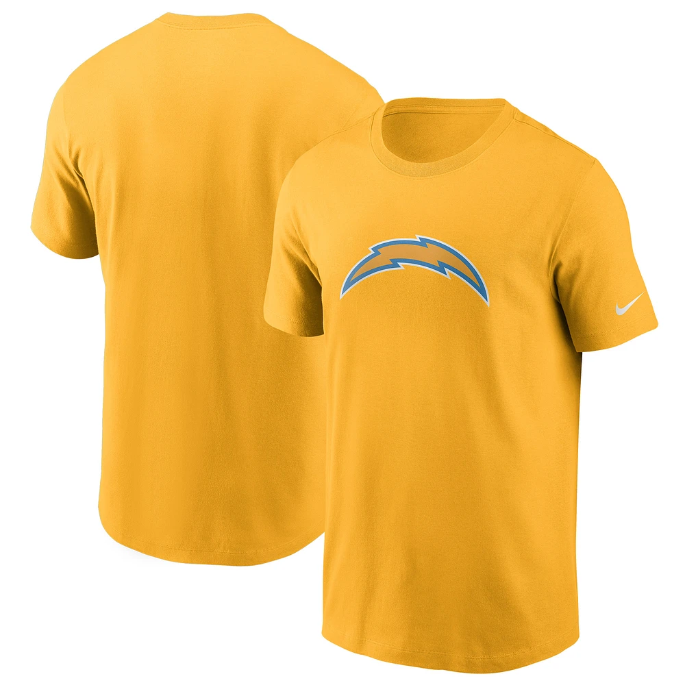 Men's Nike Gold Los Angeles Chargers Primary Logo T-Shirt