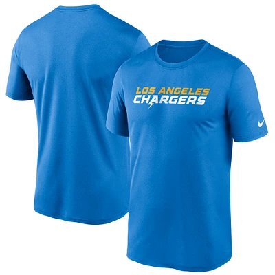 Men's Nike Powder Blue Los Angeles Chargers Wordmark Legend Performance T-Shirt