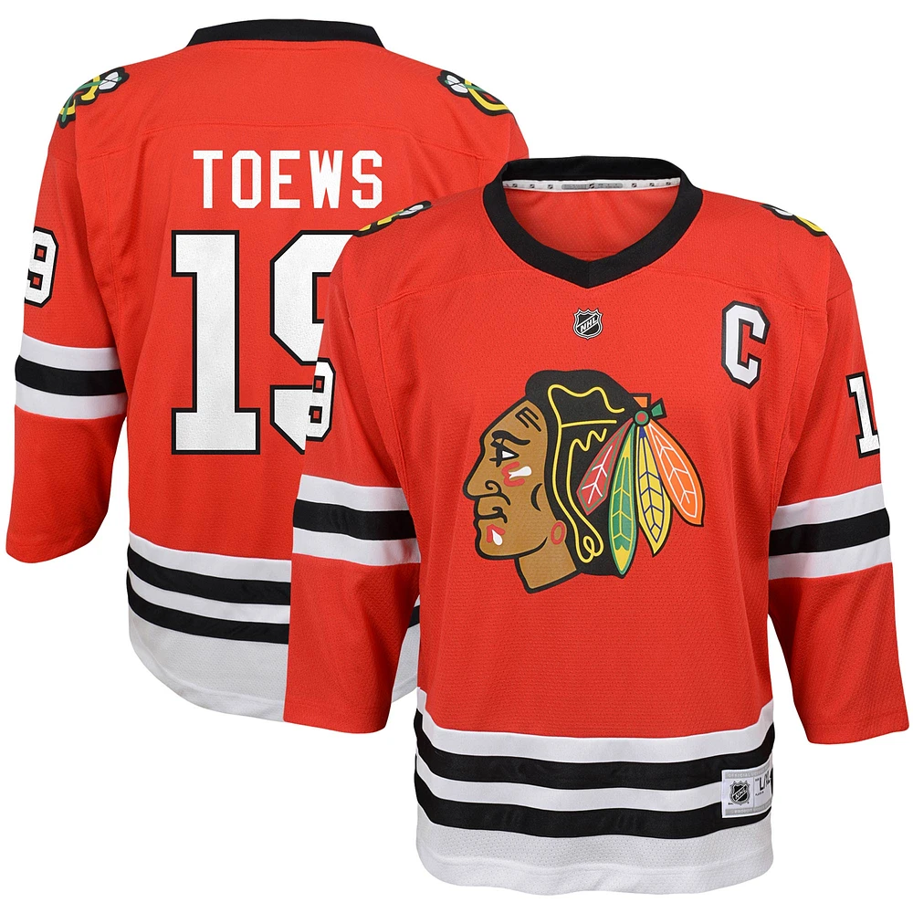 Youth Jonathan Toews Red Chicago Blackhawks Home Replica Player - Jersey