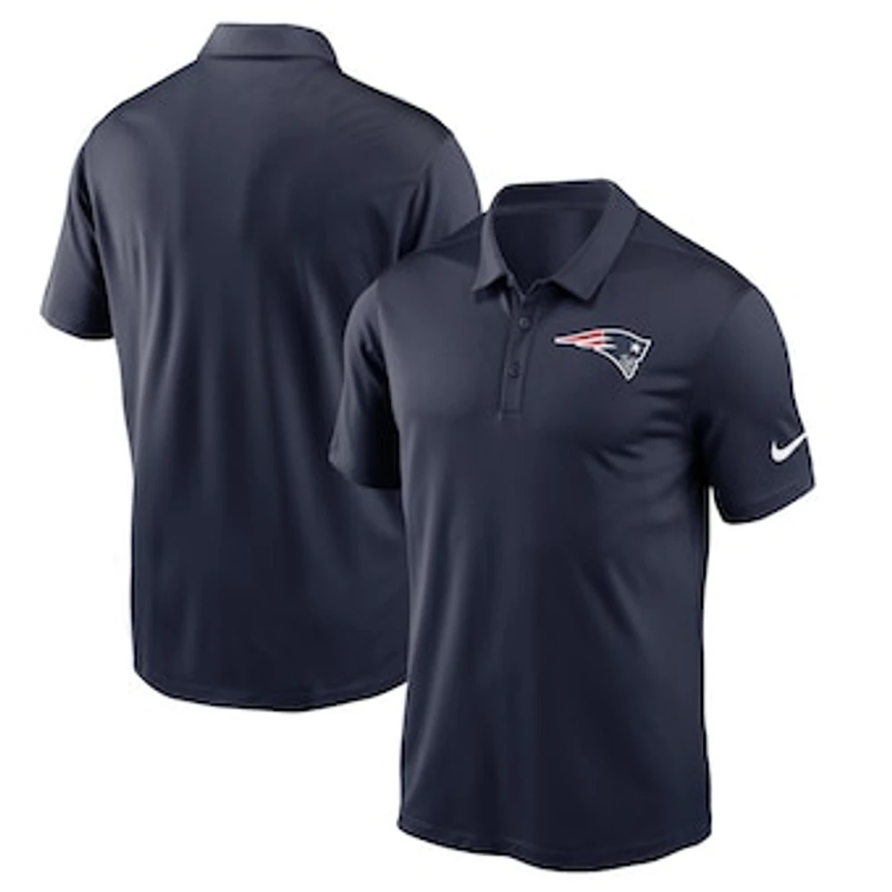 Men's Nike Navy New England Patriots Fan Gear Franchise Heat-Sealed Graphic Team Polo