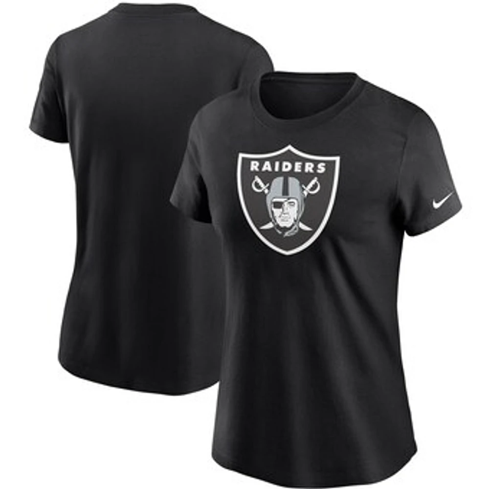 Women's Nike Black Las Vegas Raiders Logo Essential T-Shirt