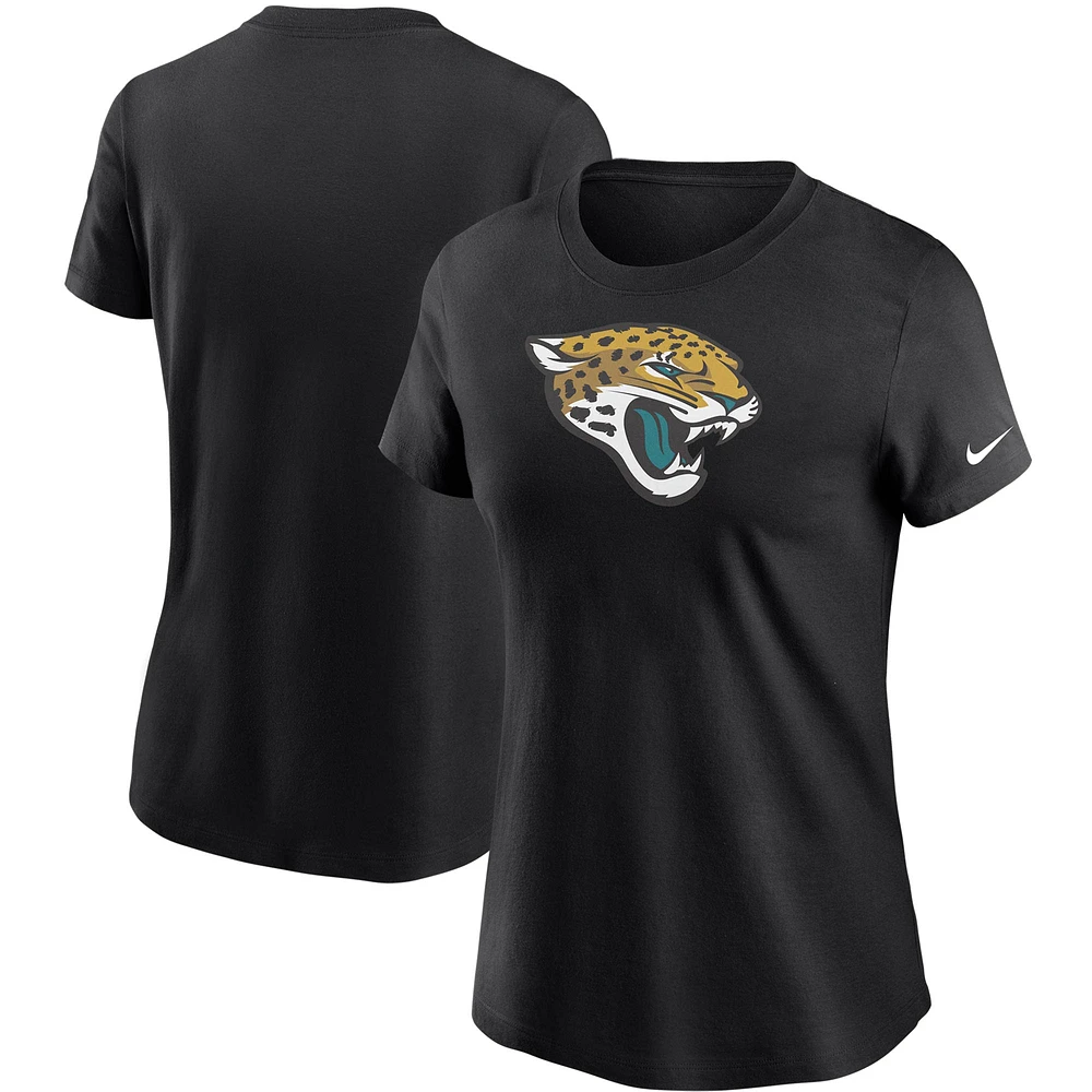 Women's Nike Black Jacksonville Jaguars Logo Essential T-Shirt