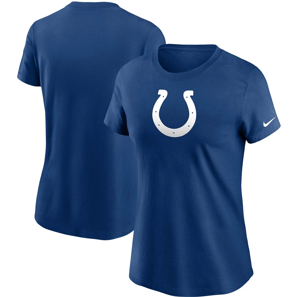 Women's Nike Royal Indianapolis Colts Logo Essential T-Shirt