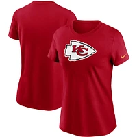 Women's Nike Red Kansas City Chiefs Logo Essential T-Shirt