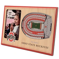 Brown Ohio State Buckeyes 3D StadiumViews Picture Frame