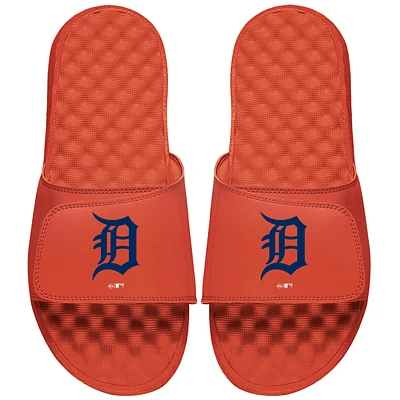 Youth ISlide Orange Detroit Tigers Primary Logo Slide Sandals