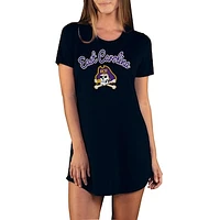 Women's Concepts Sport Black ECU Pirates Marathon Nightshirt