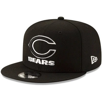 Men's New Era Black Chicago Bears B-Dub 9FIFTY Adjustable Snapback Hat