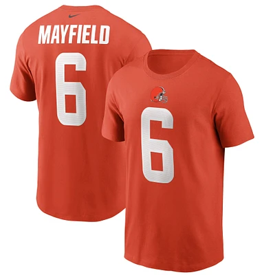 Men's Nike Baker Mayfield Cleveland Browns Name & Number T-Shirt
