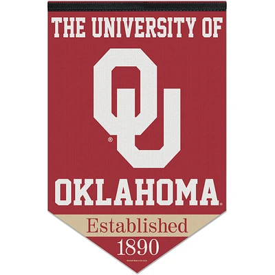 WinCraft Oklahoma Sooners 17" x 26" University Established Premium Banner