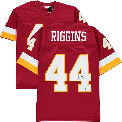 John Riggins Washington Football Team Autographed Mitchell & Ness Red Replica Jersey