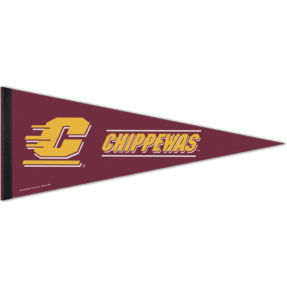 WinCraft Cent. Michigan Chippewas 12" x 30" Large Logo Premium Pennant