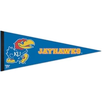 WinCraft Kansas Jayhawks 12" x 30" Large Logo Premium Pennant