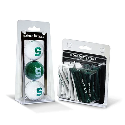 Michigan State Spartans 3-Golf Ball & 50-Golf Tee Set