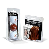 Texas Longhorns 3-Golf Ball & 50-Golf Tee Set