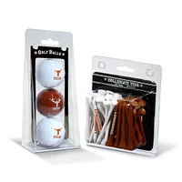 Texas Longhorns 3-Golf Ball & 50-Golf Tee Set