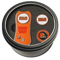 Cleveland Browns Divot Tool & Ball Markers Personalized Tin Gift Set