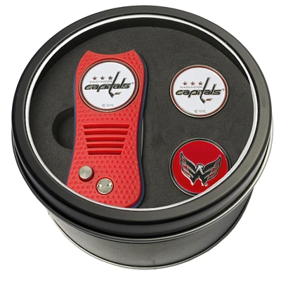 Washington Capitals Divot Tool & Ball Markers Personalized Tin Gift Set