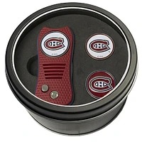 Montreal Canadiens Divot Tool & Ball Markers Personalized Tin Gift Set