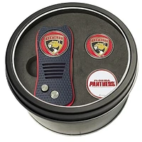 Florida Panthers Divot Tool & Ball Markers Personalized Tin Gift Set